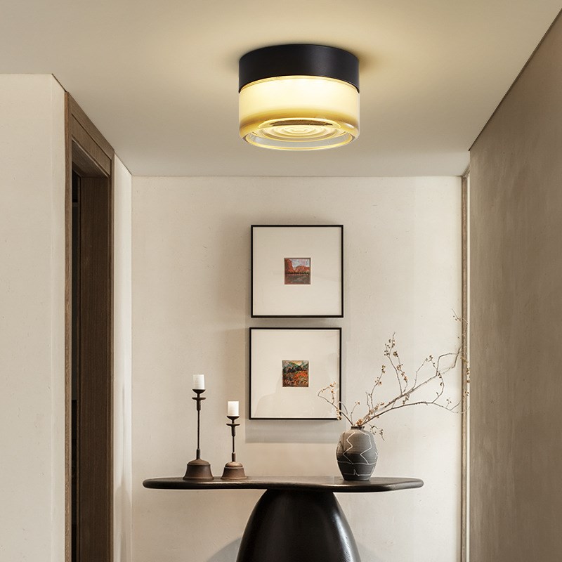 过道吸顶灯现代简约艺q术创意极简高级感玄关衣帽间走廊阳台吸顶