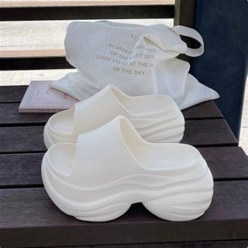 厚底增高拖鞋202l5夏季新款外穿时尚女士防滑EVA简约高跟凉拖鞋女