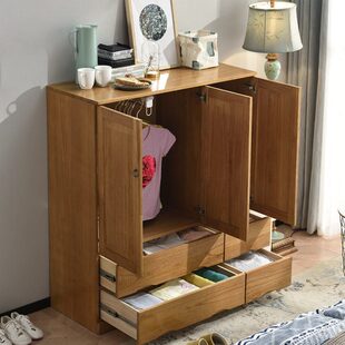 收纳柜女孩家用卧室男孩儿童衣柜加宽储物柜实木抽屉柜宝宝小户型