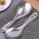分4餐勺盛长柄不粘饭饭勺大号匙勺子不锈钢饭家用调羹铲饭30饭勺