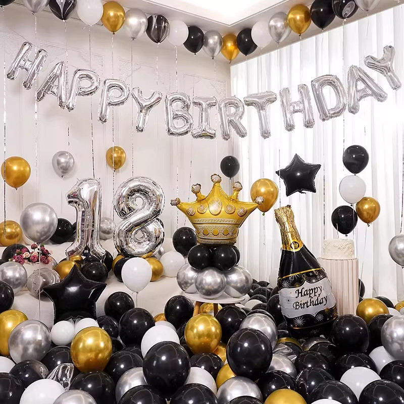 女孩18岁生日快乐气球装饰派对仪式感12岁女生成人礼场景布置,节庆用品/礼品,装扮布置套餐,淘宝优惠券,粉丝福利购,淘宝优惠卷