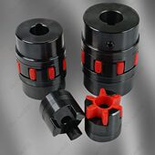 45123弹XL大扭矩器星6轴 爪形梅花联轴器7连水泵98伺服电机0性型