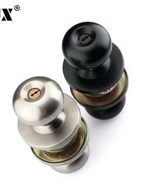 5791c级球锁芯黑色通s用型防盗门锁室内圆锁球形锁房门锁卧室门锁