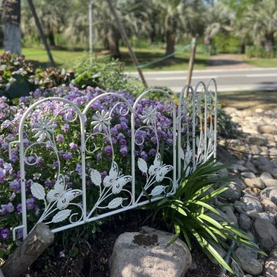 花园围栏铁艺户外别墅阳台菜园花圃小篱笆植物矮护栏庭院装饰栅栏