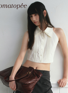 OTPé 双层领露背弹力衬衫假领子背心