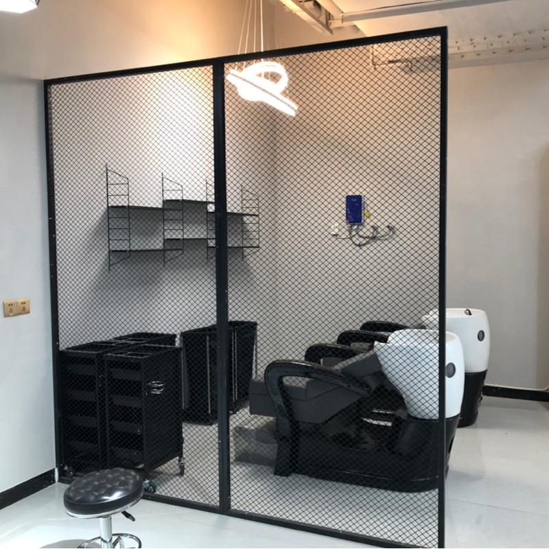 菱形网片网格片铁丝小格孔铁艺网装饰屏风网红墙隔断墙4s店展示架