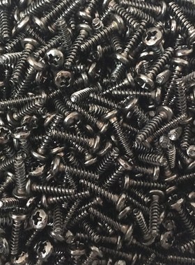 大盘头自攻e平尾螺丝 大圆头自攻平尾螺钉 黑色 BB3*12