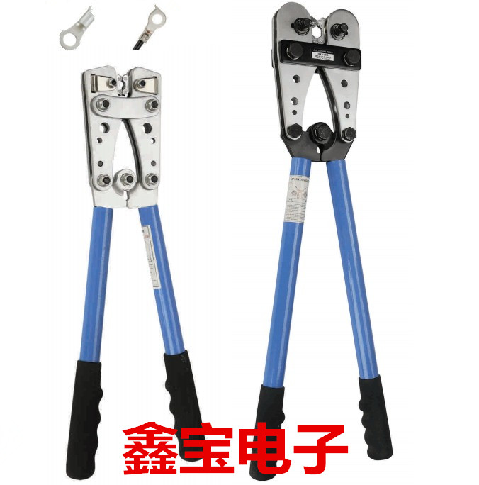 大型O形铜线鼻 iSC窥口接线端子 DTOT类接线端头 压线钳 6-50平方