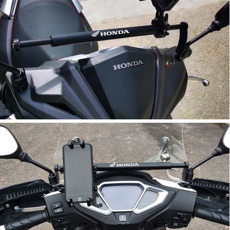 适用本田NX125裂行RX125喜鲨改装配件手机导航扩展支架车把平衡杆