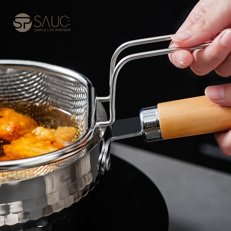 不锈钢漏勺沥水篮家用厨房捞面勺细网煮面油炸漏网火锅过滤网
