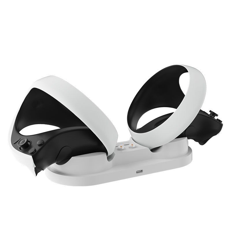 P5 VR2游戏手柄带LED灯充电座PSVR2便携式手柄双座充HBP-6479