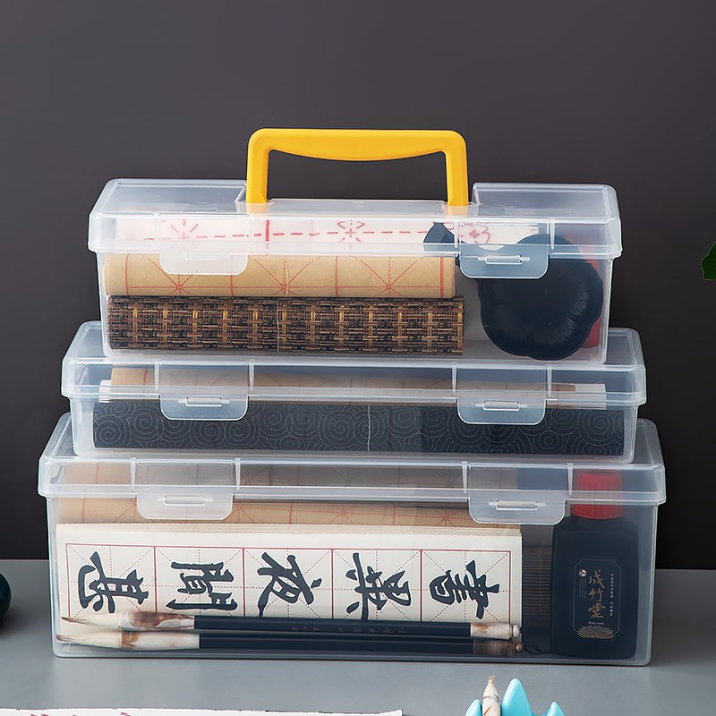 便携书法毛笔工具收纳盒马克笔毛笔笔筒大容量超大办公室桌面绘画
