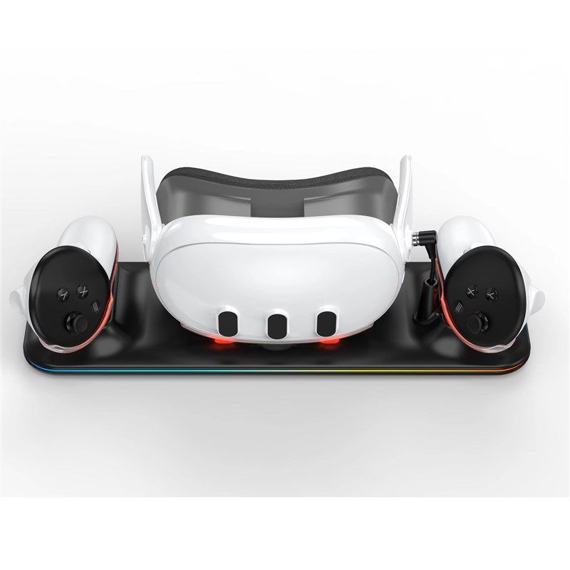 现货新品Meta quest3头戴充电底座带炫彩VR手柄充电座 游戏配件