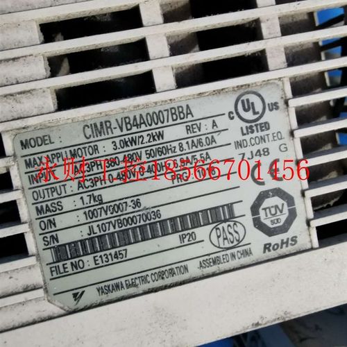 议价 安川变频器 V1000 CIMR-VB4A0007BBA 3KW/2.2KW 380V请询