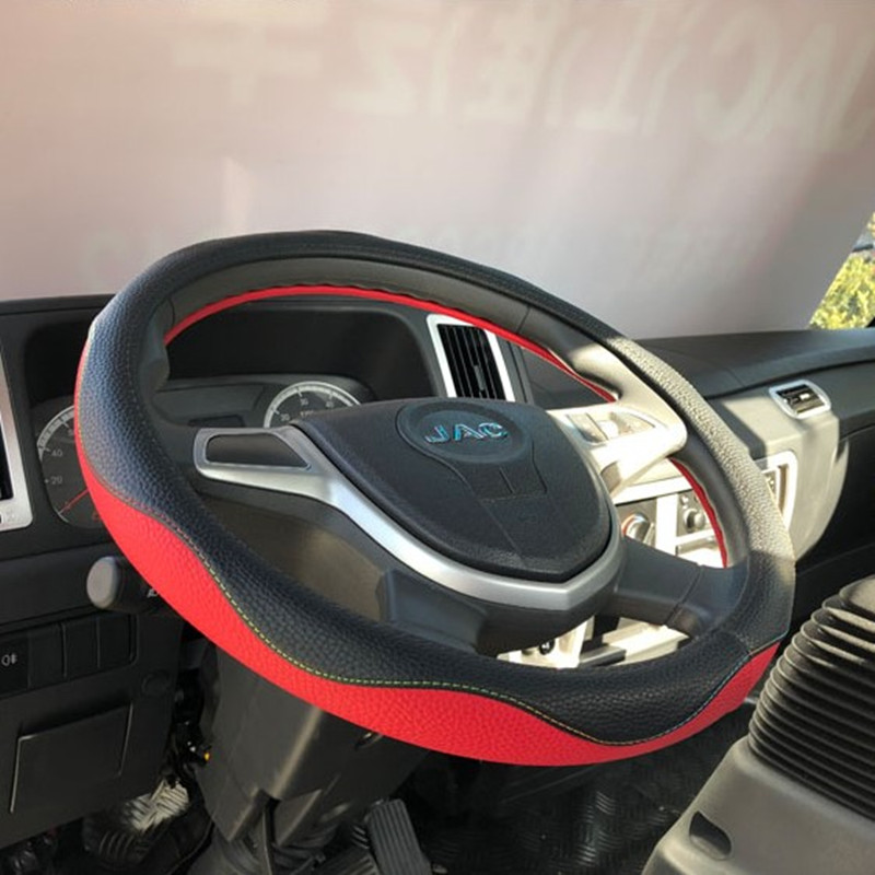 适用于江淮帅铃Q3Q6骏铃A8V5V6E6G6康铃J5H5方向盘套货车真皮把套