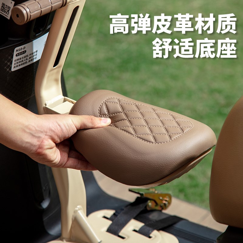 雅迪冠能六6代B60电动车儿童座椅前置宝宝坐椅电瓶车可折叠安全凳