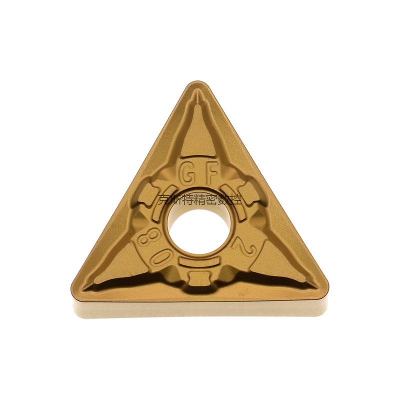钢件断屑专用数控刀片TNMG160404/160408-GF修光V刃三角形外圆刀