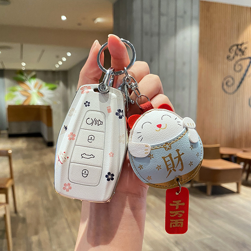 适用吉利星越L钥匙套女星瑞缤越cooFl几何e萤火虫新星愿汽车博越