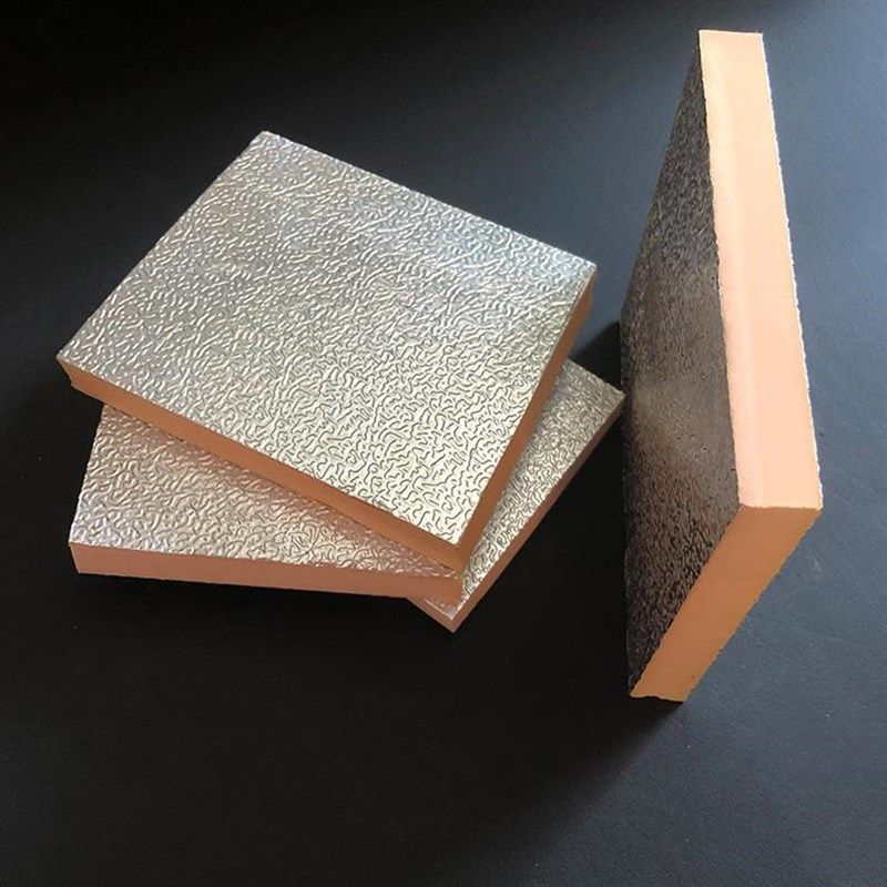 酚醛板单面彩钢空调双面铝箔风管复合板J高密度防火板挤塑板保温