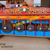 饰鼓锣排鼓云南傣族象象脚 儿童鼓脚餐厅乐器门鼓跳 演奏装 舞鼓面