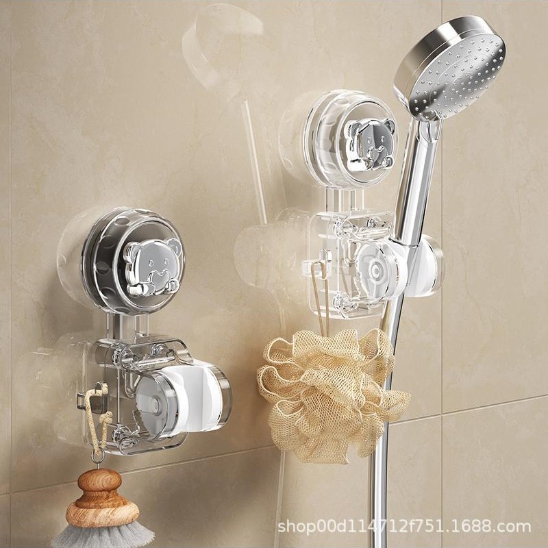 洗头时不用弯腰!无冲孔吸盘淋浴座,壁挂式R可移动微波清洗机