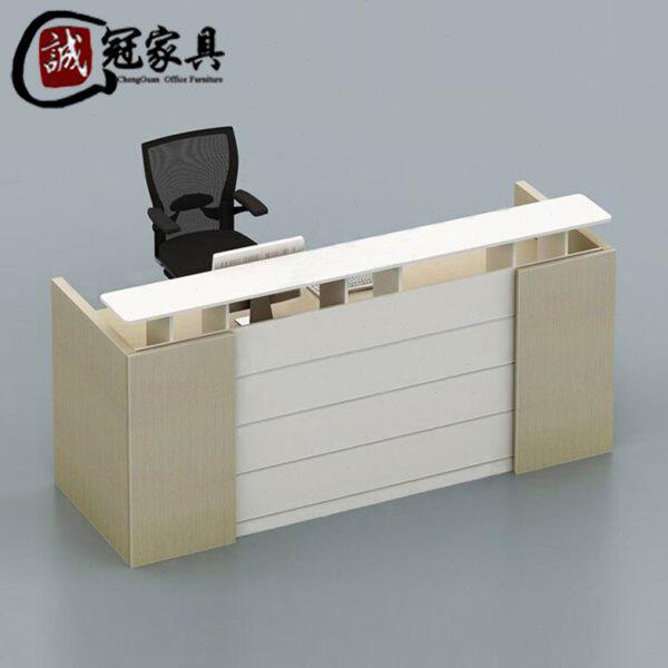 时尚迎宾台吧台现代办公桌板前台桌式收银台简约公司接待台