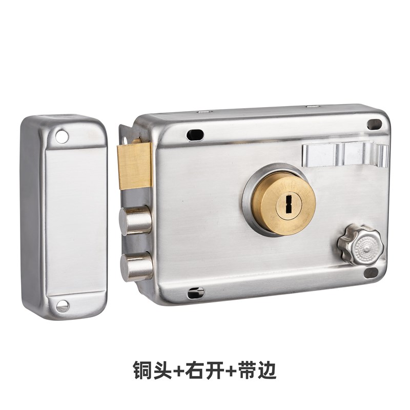 老式家用通用型k铁门锁室内大门锁入户防盗门锁具外装房门暗门锁