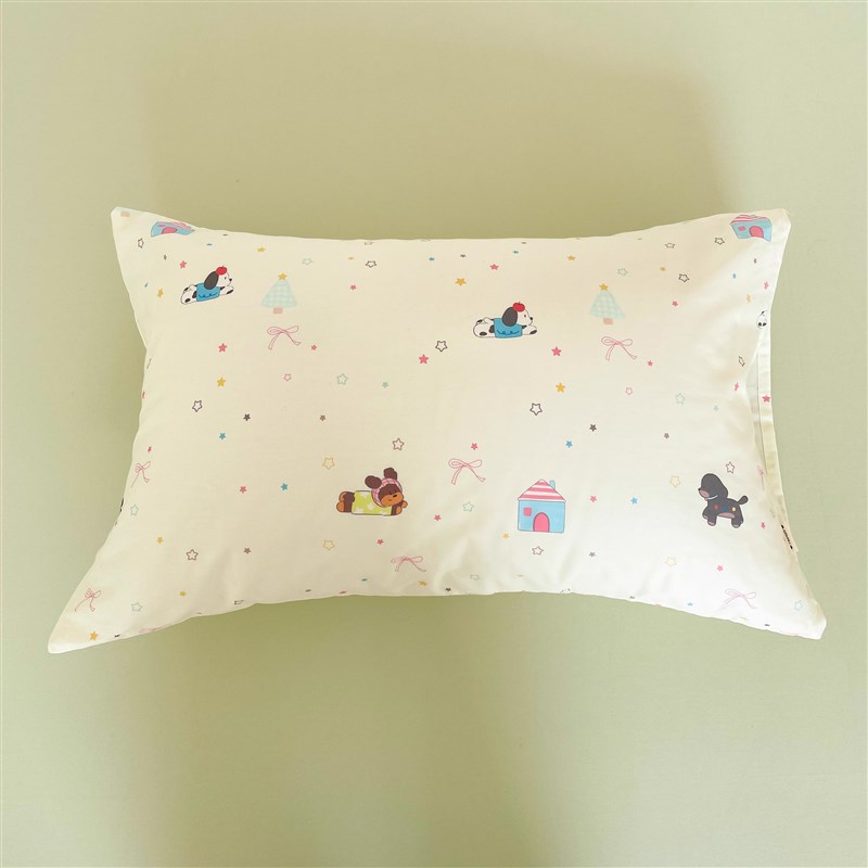 小狗心愿 可爱原创卡通星星100全棉枕套枕芯罩74*4V8cm单人单只装