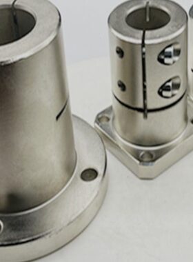 钢开口法兰型导向轴支座加长型替代GBL02/GBL12/GBL22光轴固定座