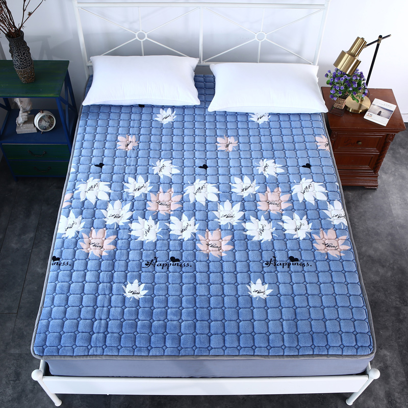 珊瑚绒榻榻米床垫软垫保暖床褥子牛奶绒垫I被1.8m床加厚法兰绒家