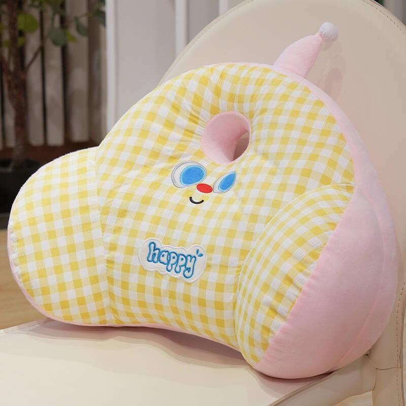 夏季办公室座椅腰靠抱枕靠垫护腰垫E椅子公室久坐腰枕床上靠背靠