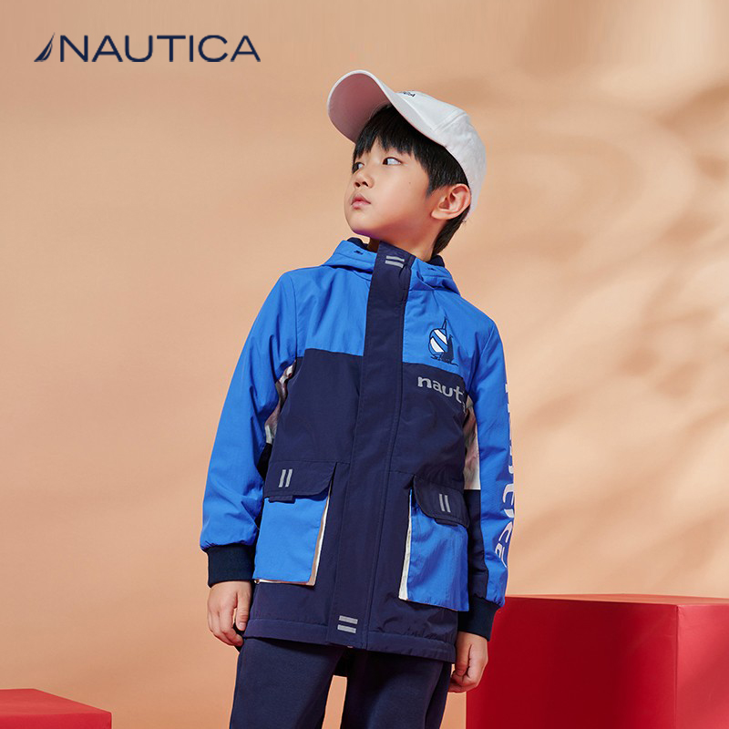 NAUTICA/诺帝卡童装 男童女童防泼水加绒外套秋冬季儿童城市户外