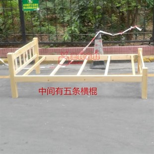 深圳 桦木实木床1米 1.2米1.5米 单人双人全实木 单层 .简易木床