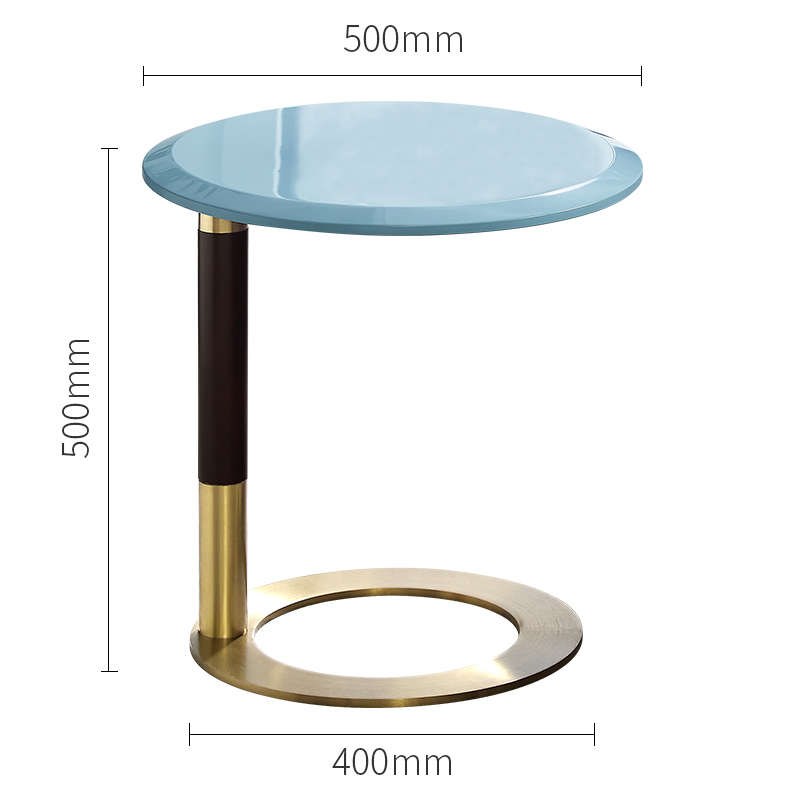 北美黑胡桃木f实木沙发边几现代简约轻奢高级感角几c型移动小茶几