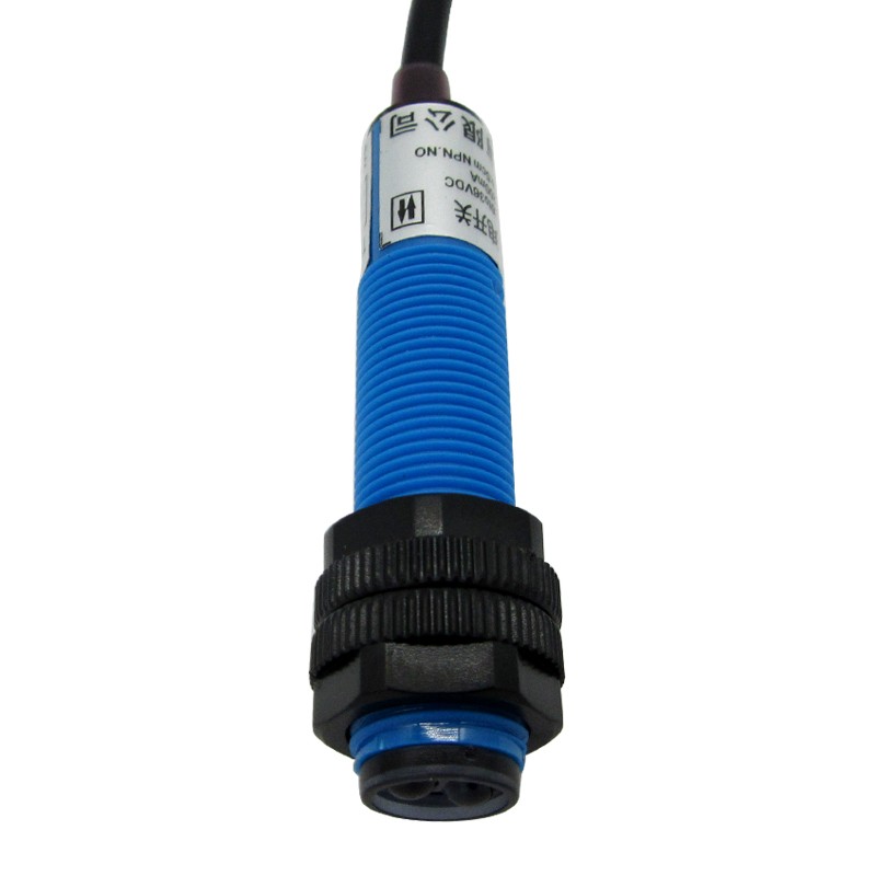 M12光电开关传感器E3F1-DS5C4漫反射三线NPN PNP 常开 常闭12V24V