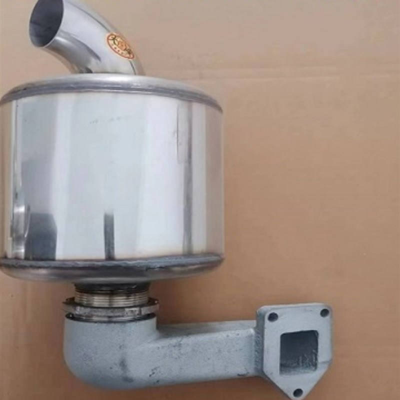 单缸柴油机 不锈钢消声器总成 常柴R175S195S1115排气管消音烟囱