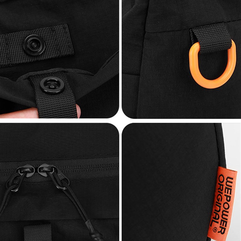 艾乐时尚潮流男生斜挎包饺子包大容量百搭轻便休闲挎包男单肩背包