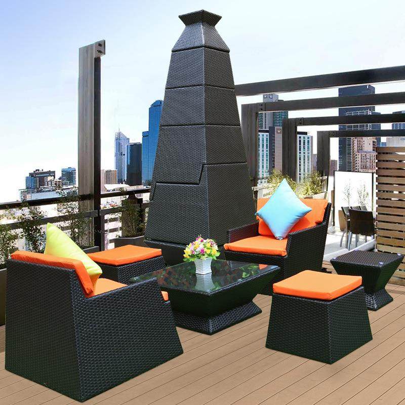 藤椅阳台庭院桌椅创意藤编靠背椅凉台露天藤制茶几椅子组合,商业/办公家具,商用藤编家具,淘宝优惠券,粉丝福利购,淘宝优惠卷