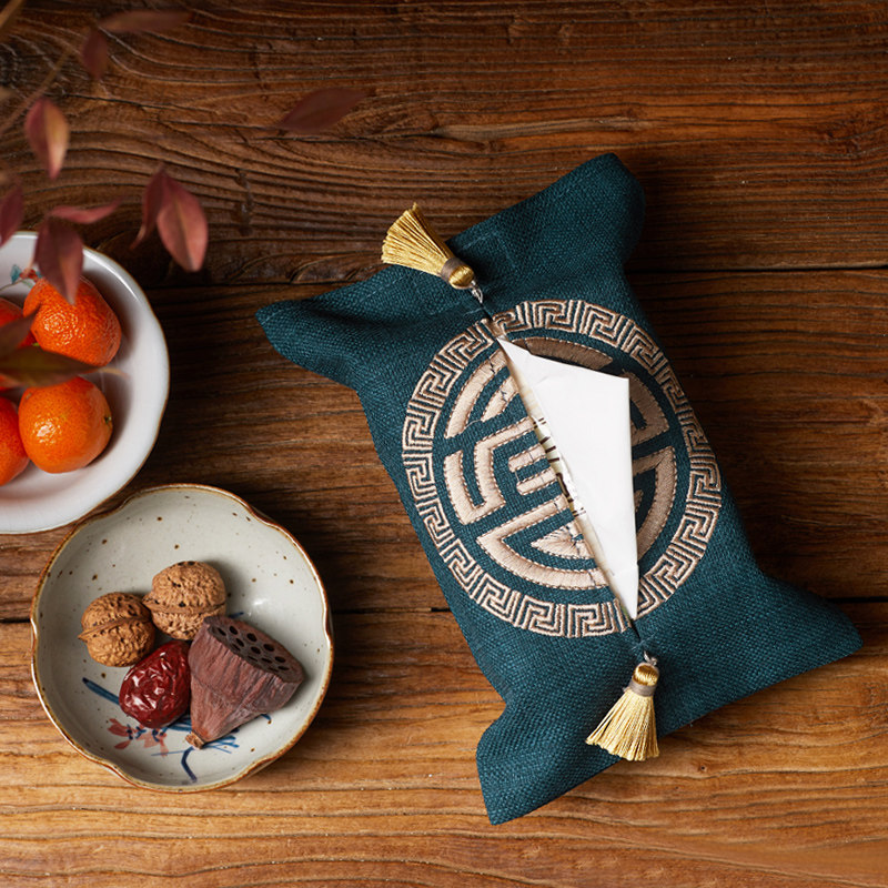 新中式纸巾套布艺抽取式纸抽袋zG64创意餐巾纸抽套车载纸巾盒,家居饰品,装饰纸巾盒,淘宝优惠券,粉丝福利购,淘宝优惠卷