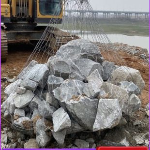 四川金口河高钢网石兜水利工程用高合金钢丝网兜柔性抛石网兜现货