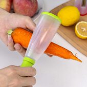 销储存式 不绣钢削皮器家用多功能刮皮刀 削皮刀带盒削皮刀收纳式