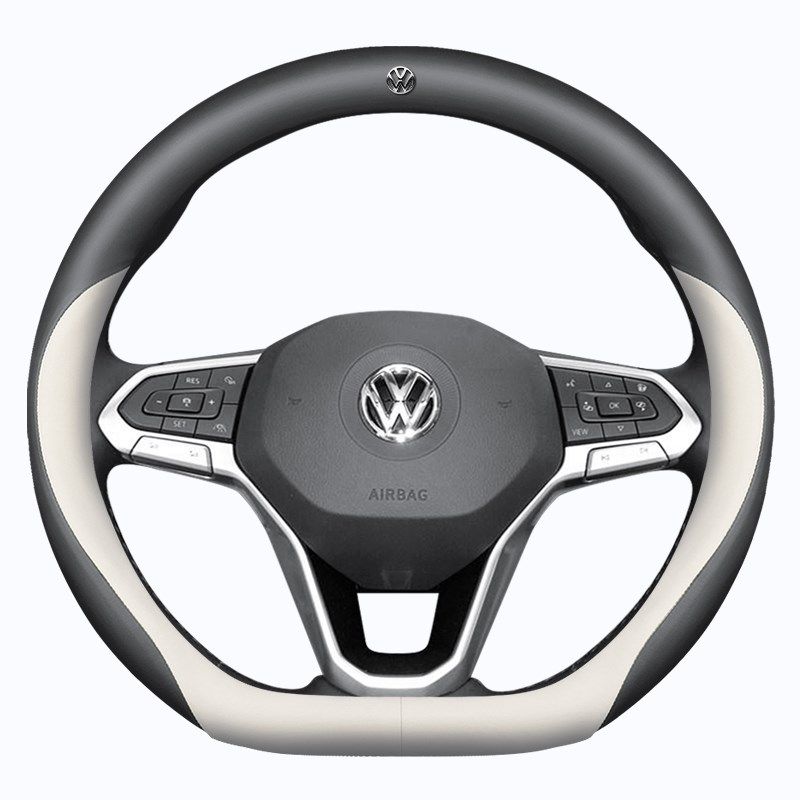 大众新速腾途观探岳迈腾探歌帕萨特途昂朗逸宝来真皮超薄方向盘套