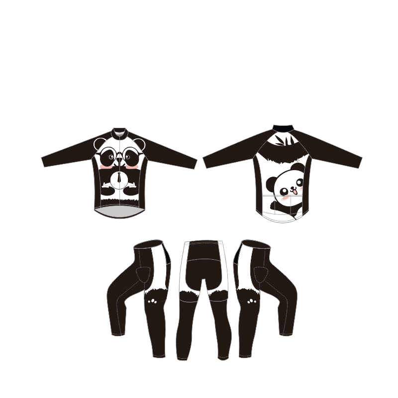 秋冬季男女儿童骑行服轮滑服越野赛车平衡车服表演套装薄款抓绒