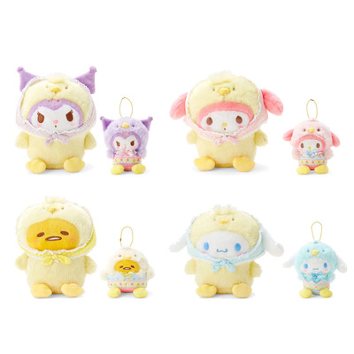 三丽鸥复活节系列库洛米玉桂狗蛋黄哥变装小鸡毛绒公仔挂件钥