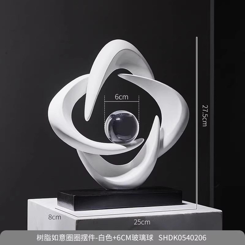 八方来财c酒柜装饰品艺术摆件电视柜玄关客厅家居高级感轻奢高档