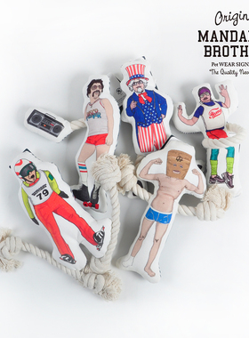 MANDARINE BROTHERS曼德瑞个性绳结宠物猫狗玩具互动解闷露营耐咬