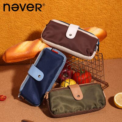never三明治笔袋2024新款耐脏设计感小众创意美式高级感初中女生