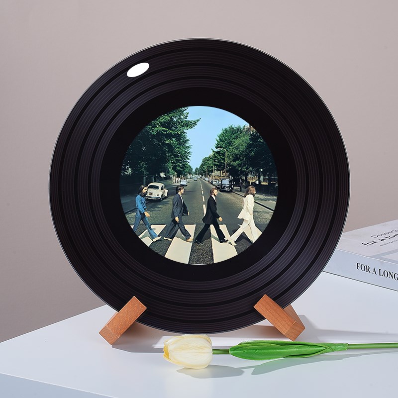 披头士可定制黑胶唱片摆件摇x滚装饰新家电视柜桌面摆件创意礼品