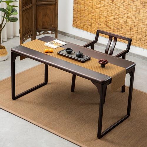 实木茶桌新中式禅意功夫茶台现代简约泡茶家用办公会客茶桌椅组合