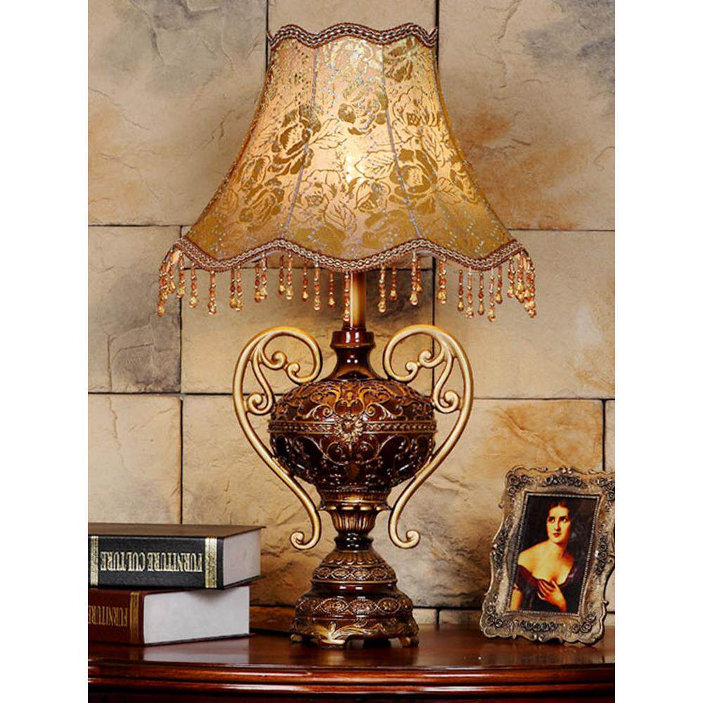 欧式台灯卧室床头灯覆古灯豪华高端书房豪华客厅装饰落地灯